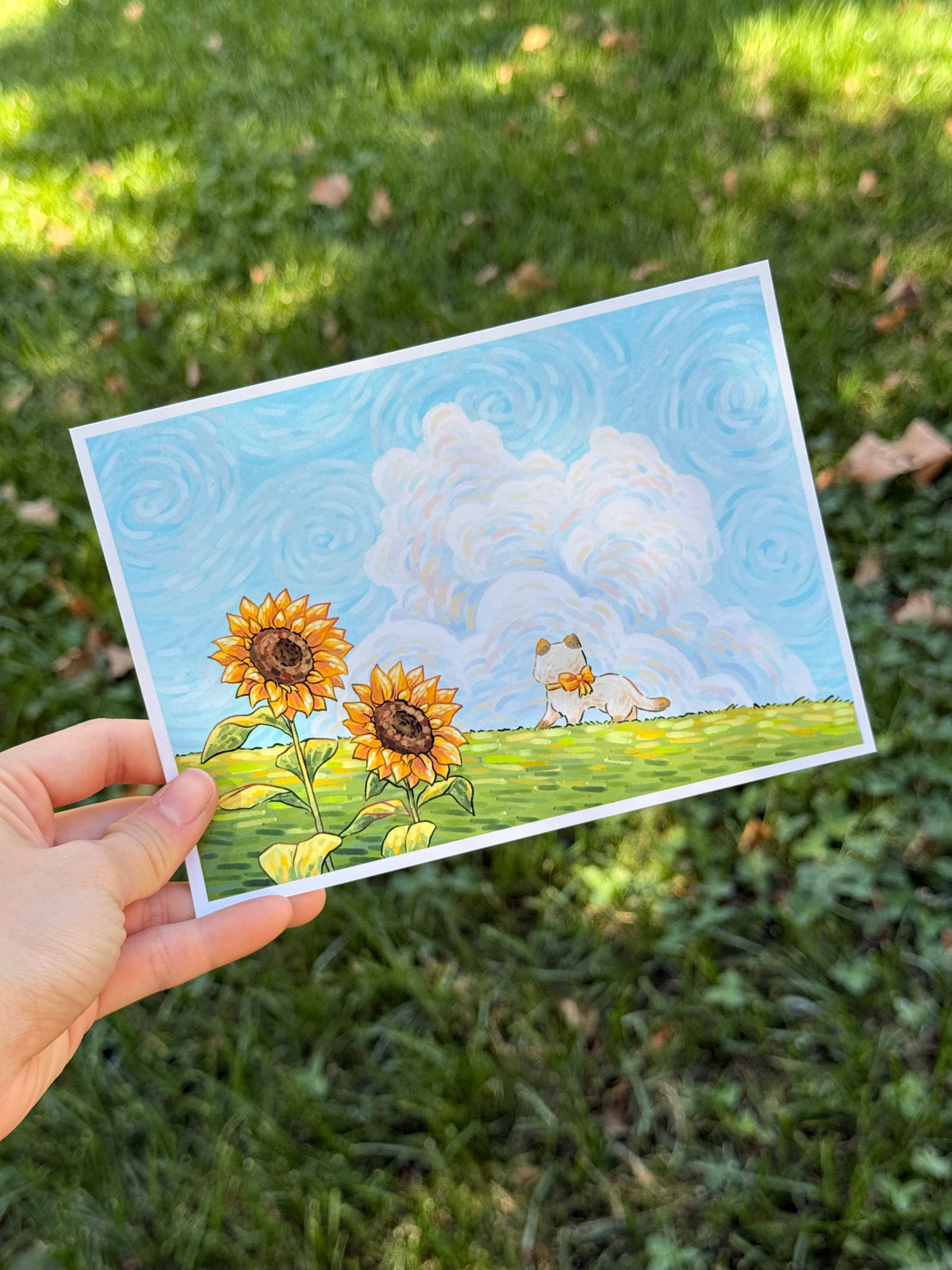 Sunflower (van gogh x ghibli) | Patreon print