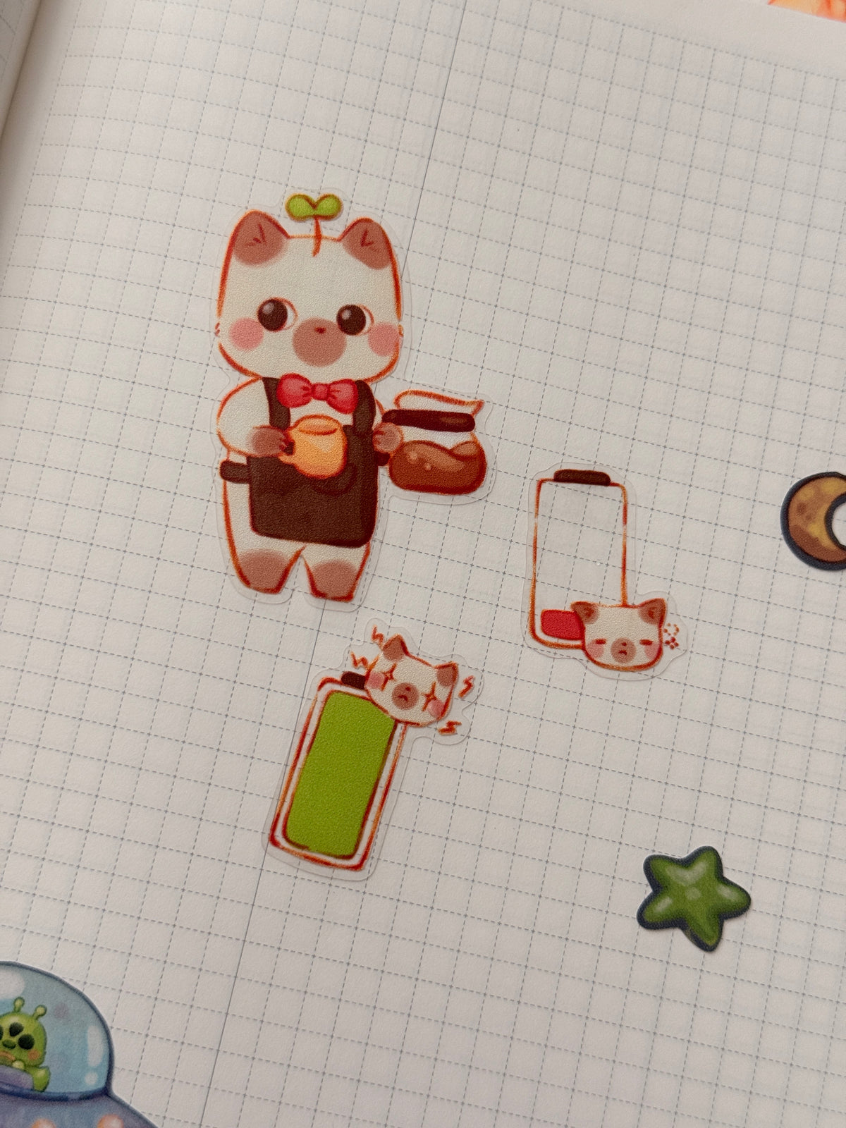 Catfeinated | Sticker sheet