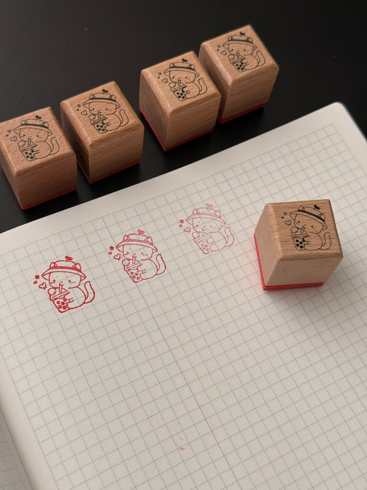 Boba cat | Single stamp