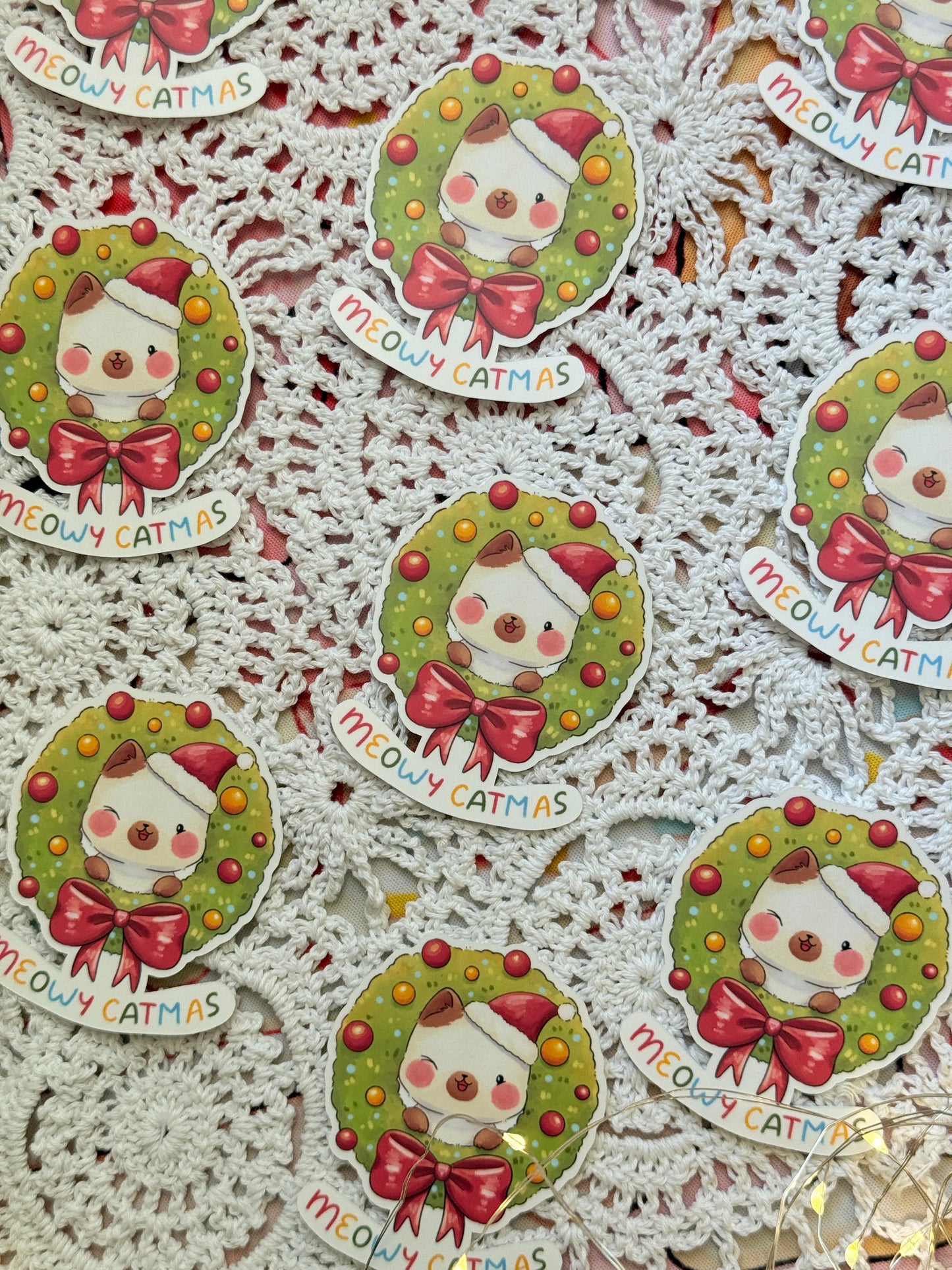 Xmas wreath | Vinyl sticker