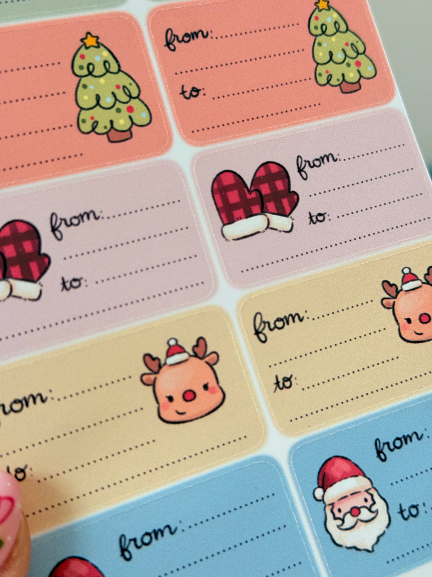 Xmas label | Sticker sheet