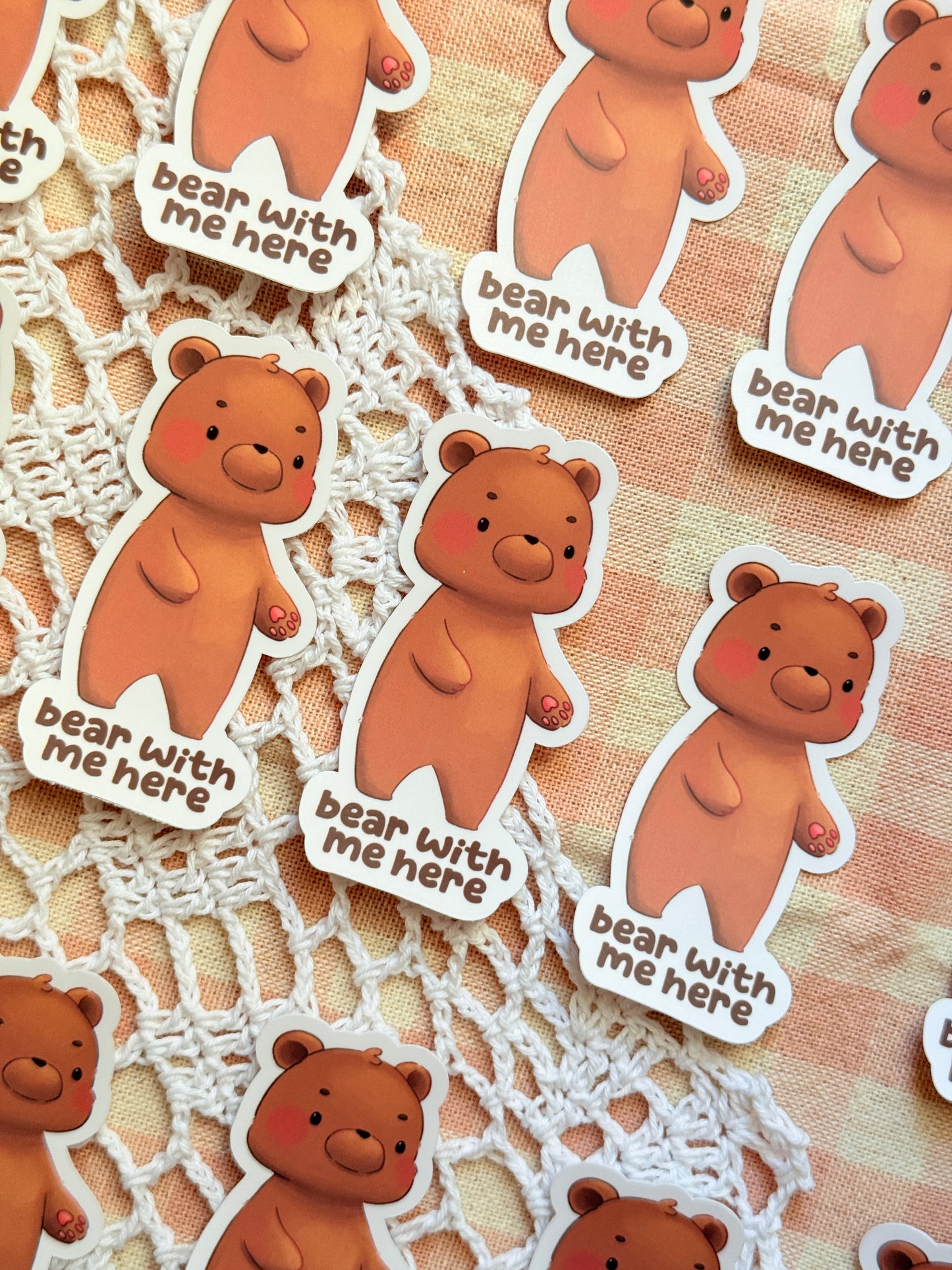 Bear with me | Vinyl sticker