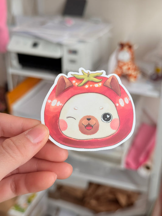 Tomato cat | Vinyl sticker
