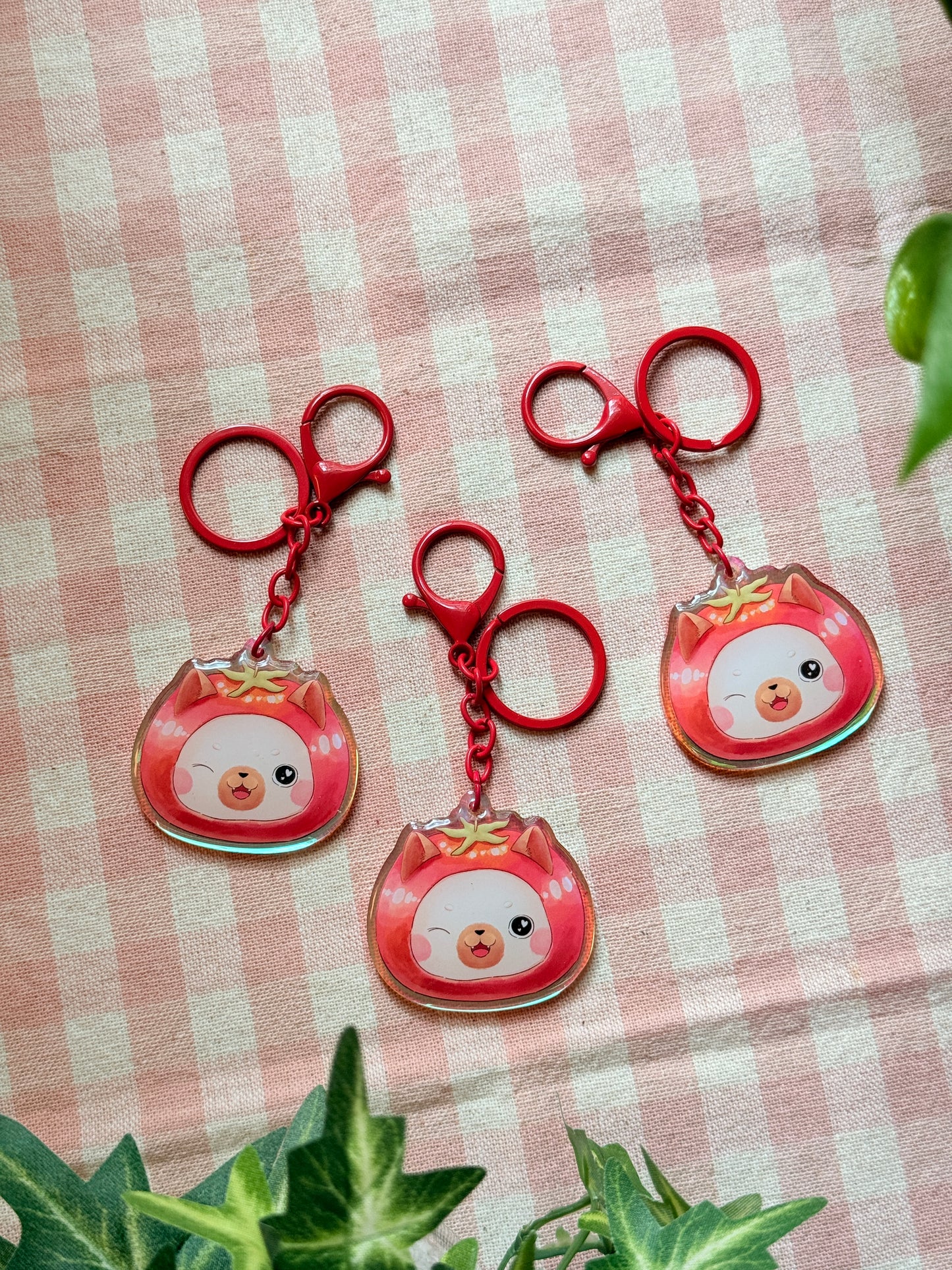 Tomato cat | Acrylic charm
