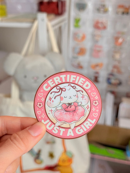 Just a girl | Vinyl sticker