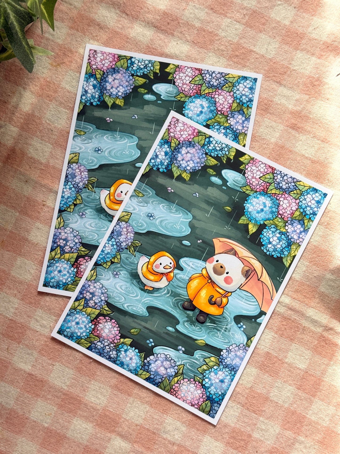 Rainy garden | Art print