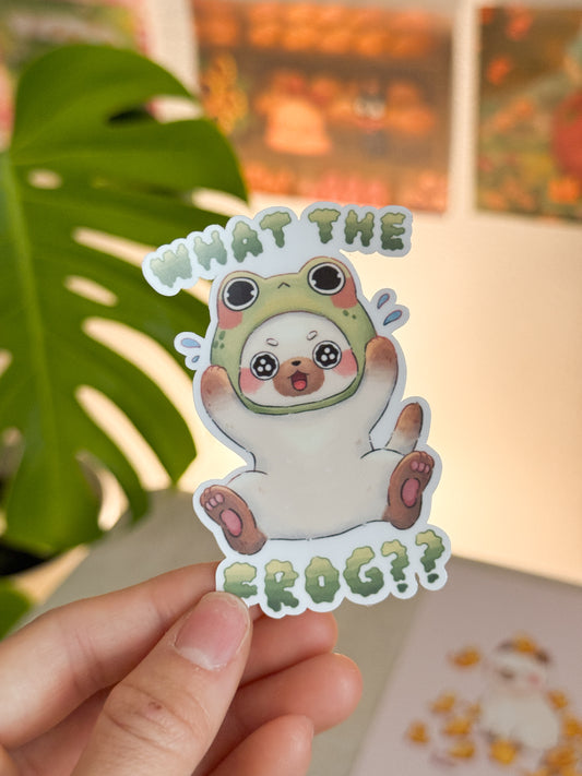 What the Frog | Vinyl sticker