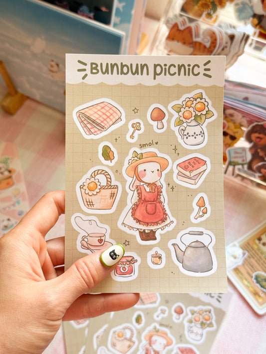 Bunbun picnic | Sticker sheet