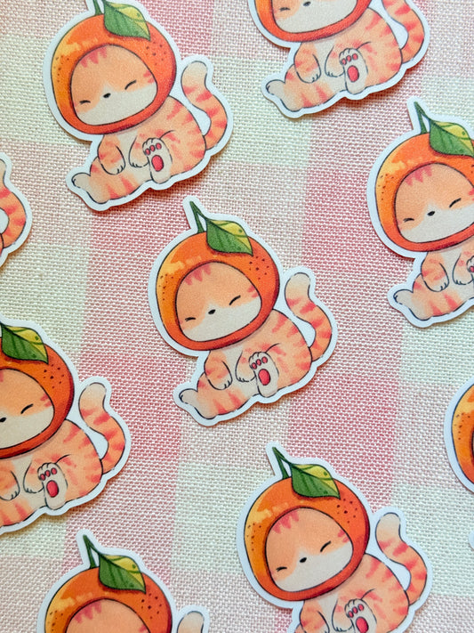 Orange cat | Vinyl sticker