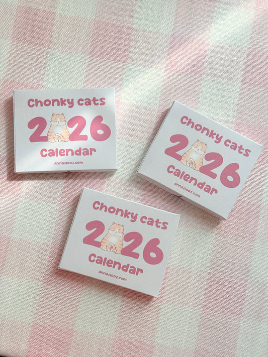 2026 Calendar - Chonky cats