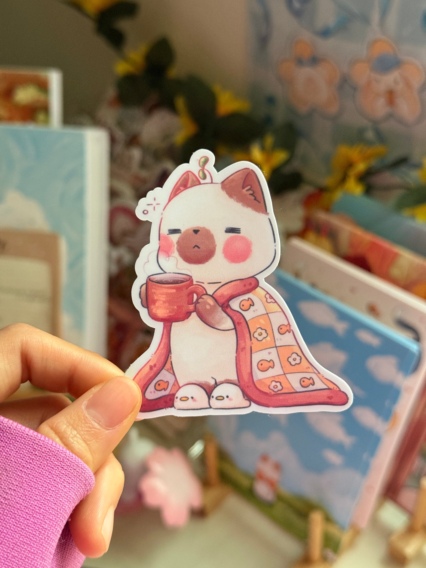 Tired cat | Vinyl sticker
