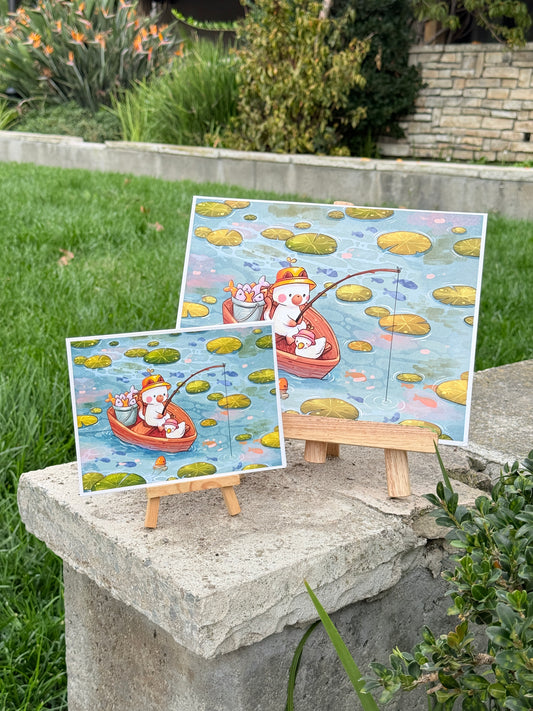 Fishing pond | Art print