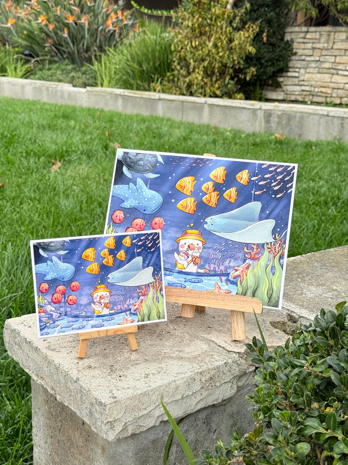 Aquarium visit | Art print