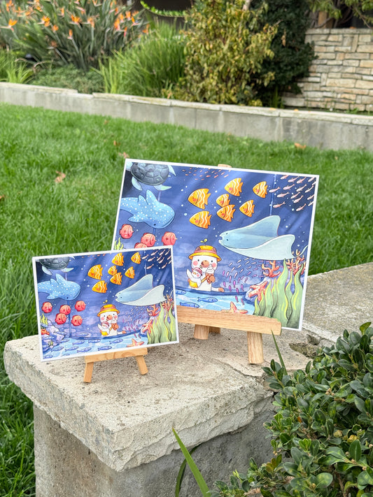 Aquarium visit | Art print