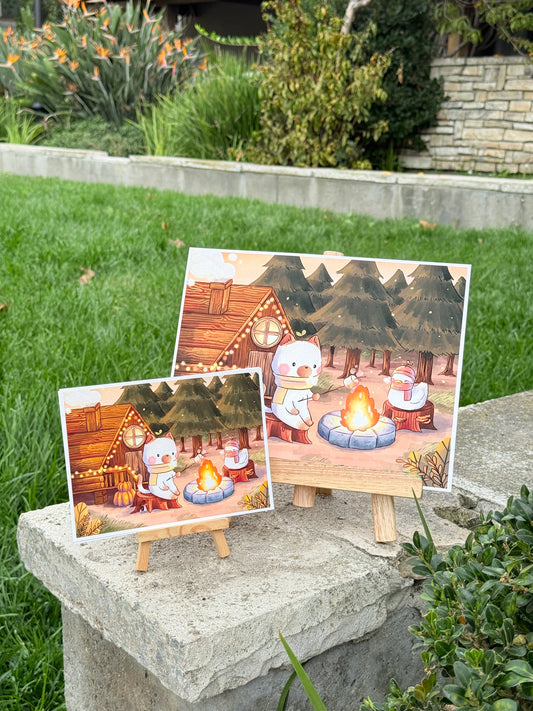 Wooden cabin | Art print