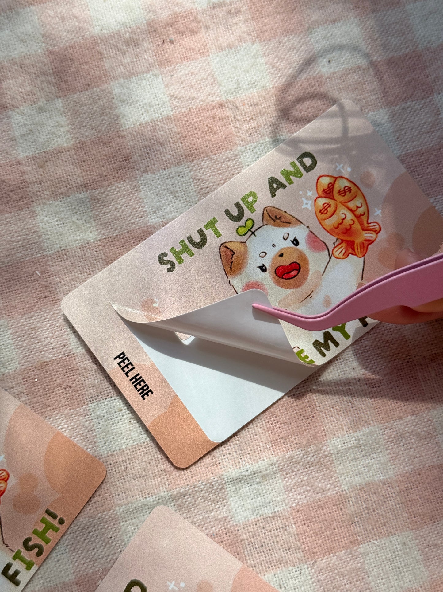 Shut up and take my fish | Credit card skin