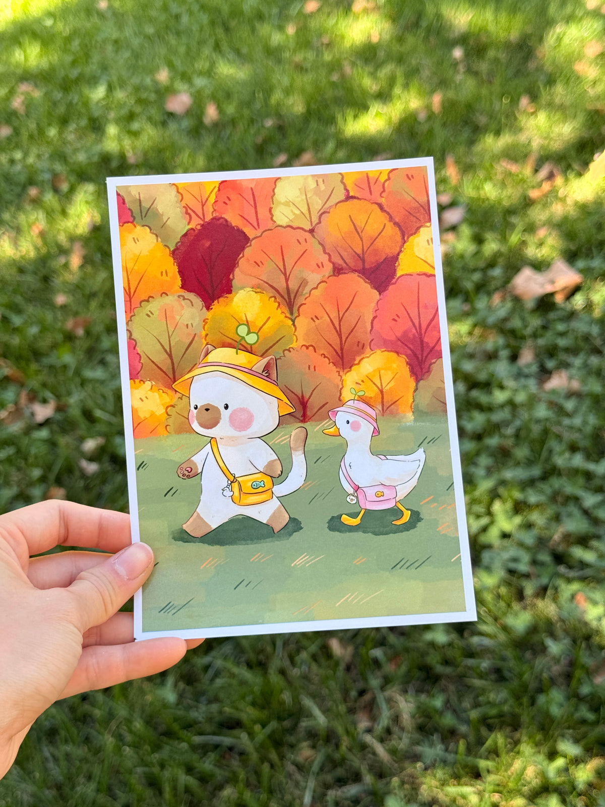 Autumn stroll | Art print