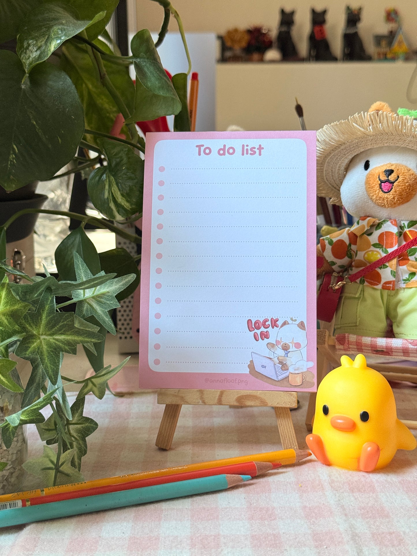 Lock in To do list notepads