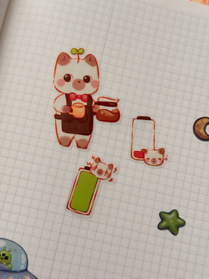 Catfeinated | Sticker sheet