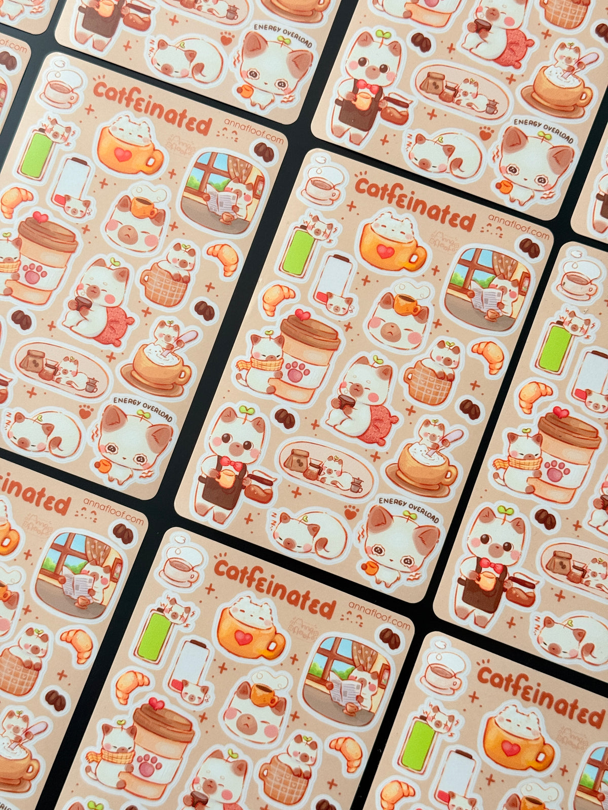 Catfeinated | Sticker sheet