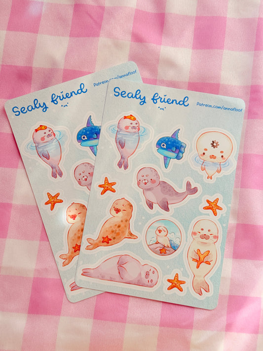 Sealy friend 🦭 | Sticker sheet