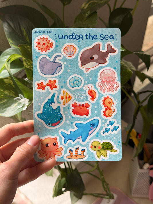 Under the sea | Sticker sheet