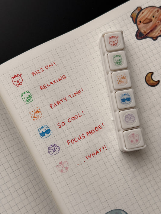 Catmoji | Stamp panel (self inking)