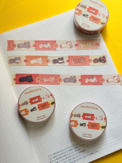 Patching cats | Washi tape
