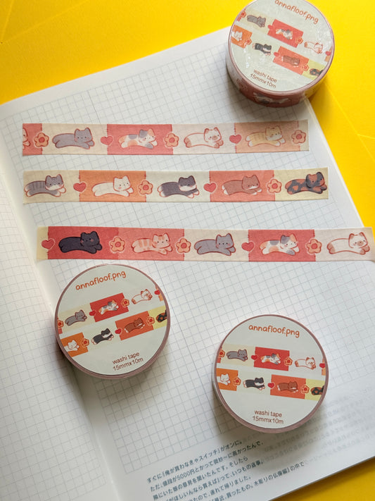 Patching cats | Washi tape
