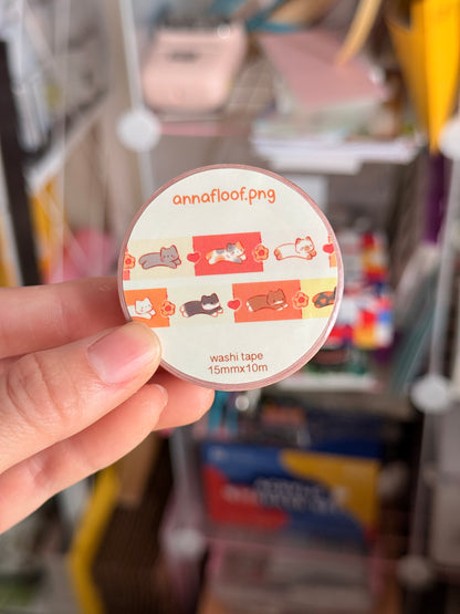 Patching cats | Washi tape