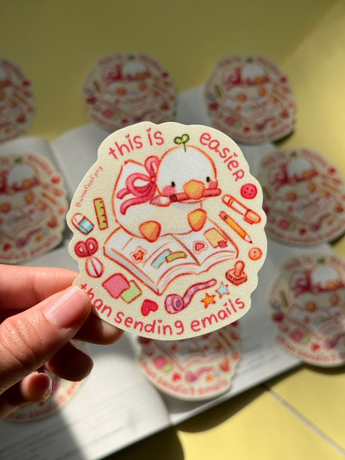 This is easier than sending emails | Vinyl sticker
