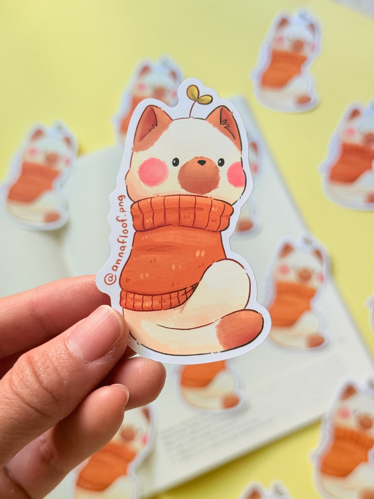 Sweater cat | Vinyl sticker