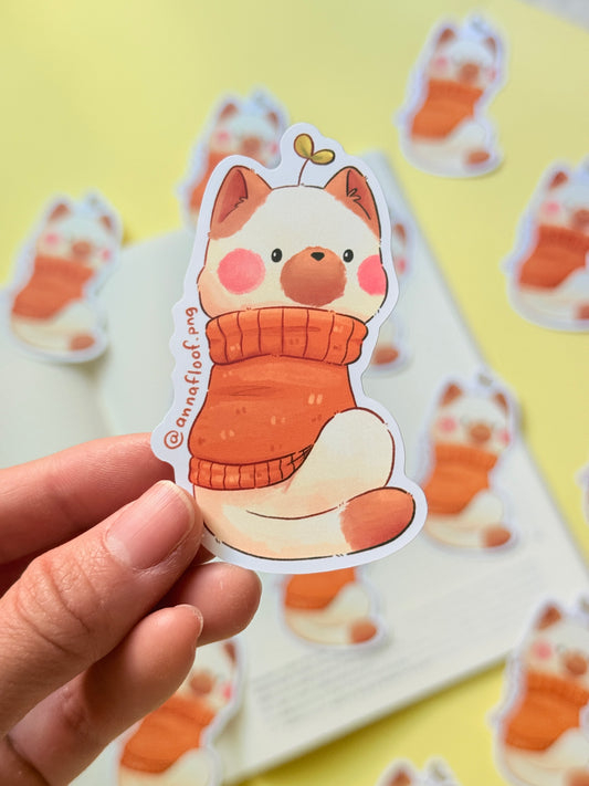 Sweater cat | Vinyl sticker