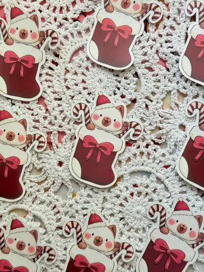Xmas stocking | Vinyl sticker