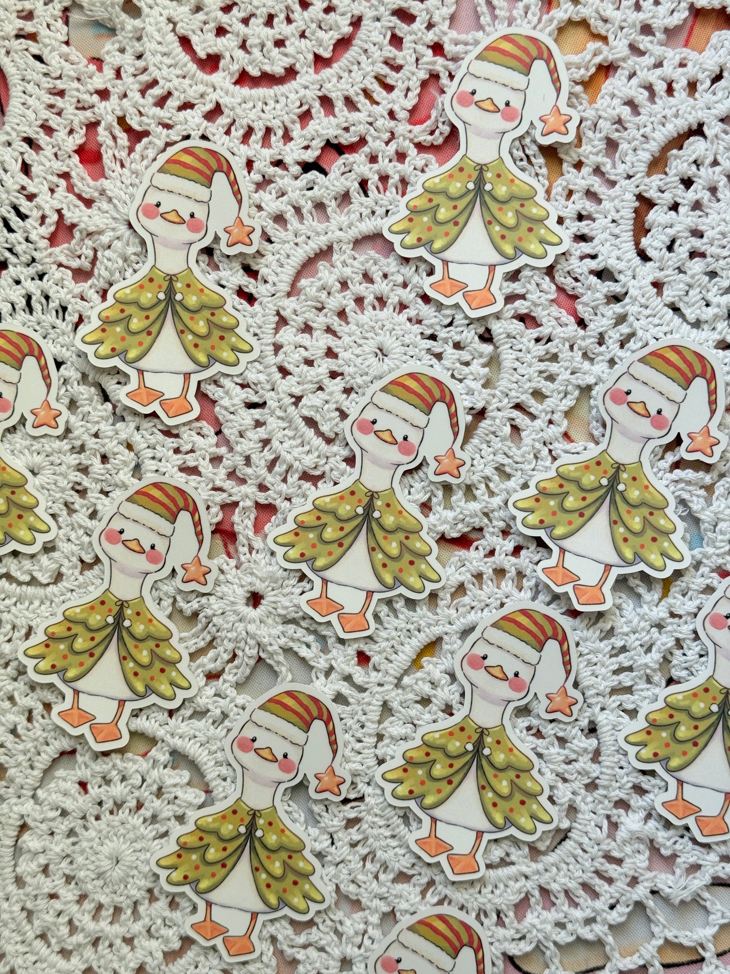 Christmas duck | Vinyl sticker