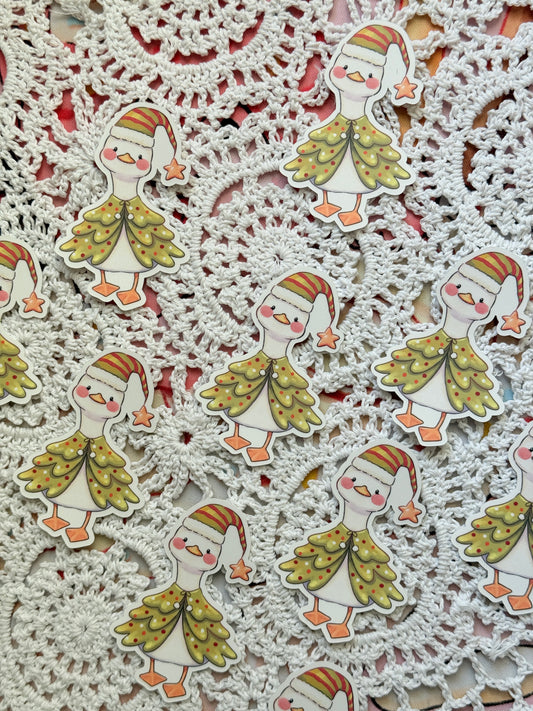 Christmas duck | Vinyl sticker