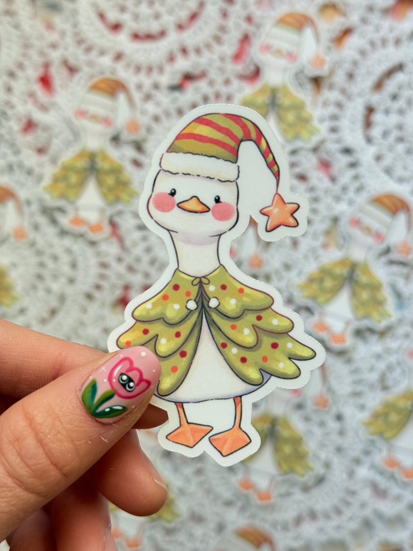 Christmas duck | Vinyl sticker