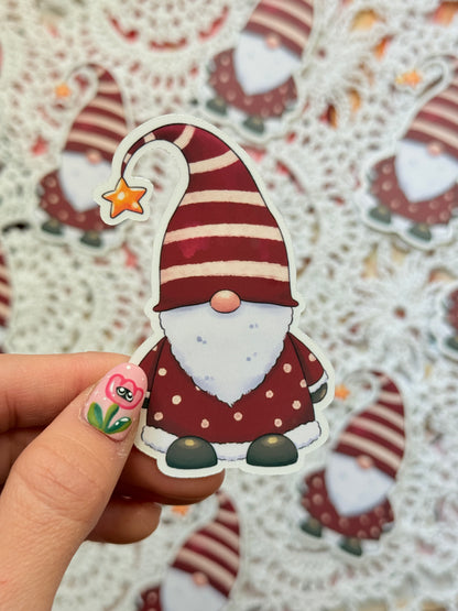 Xmas gnome | Vinyl sticker