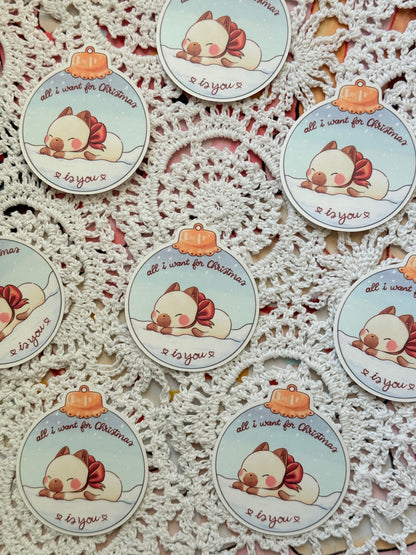 All i want for xmas is u | Vinyl sticker