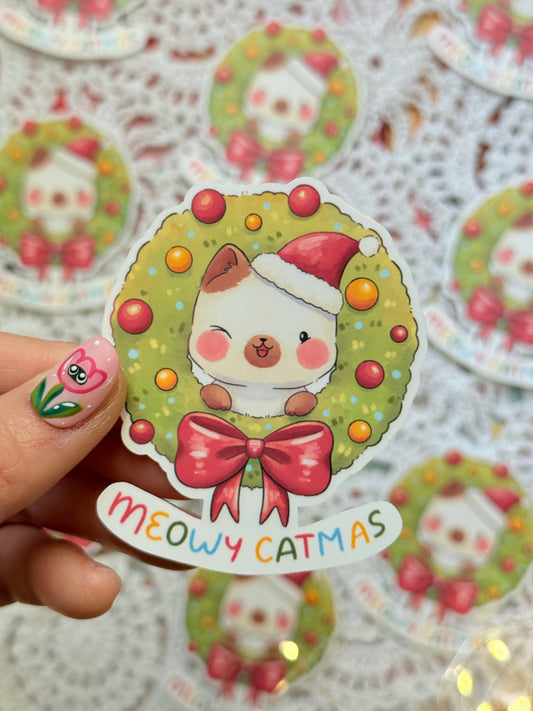 Xmas wreath | Vinyl sticker