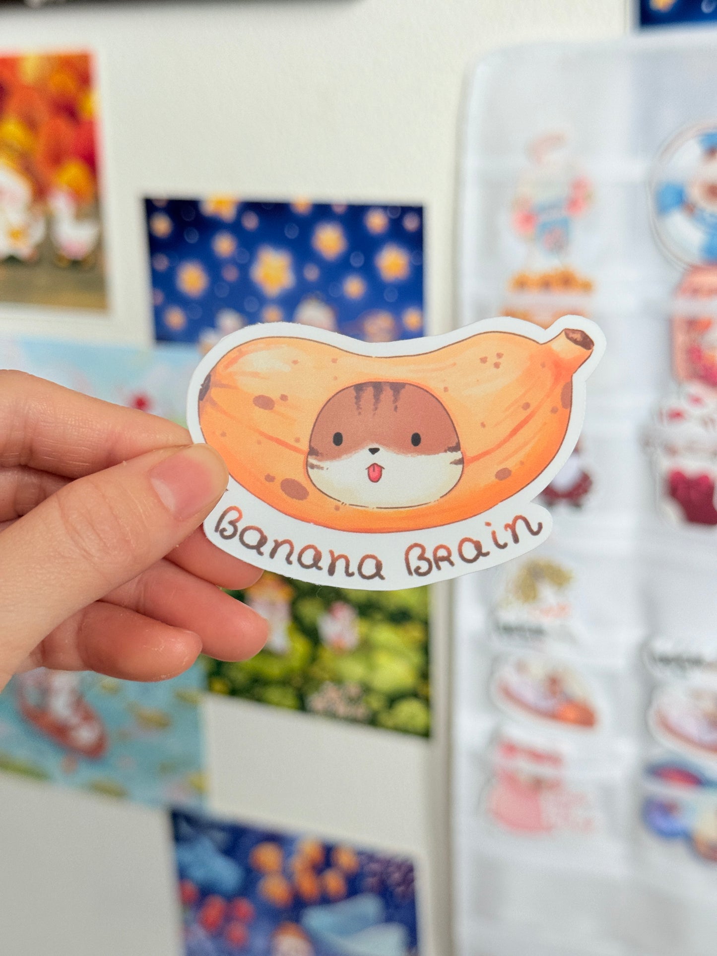Banana brain | Vinyl sticker