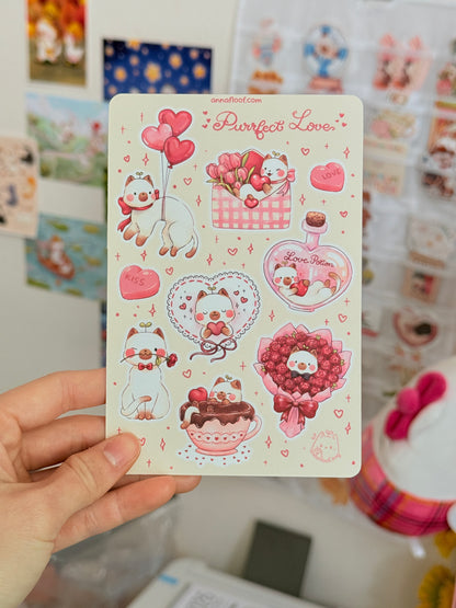Purrfect love | Sticker sheet