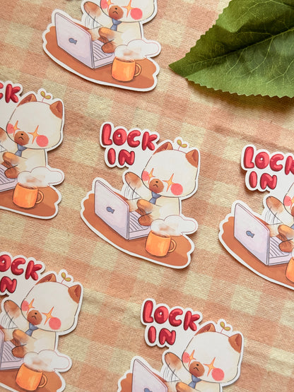 Lock in | Vinyl sticker