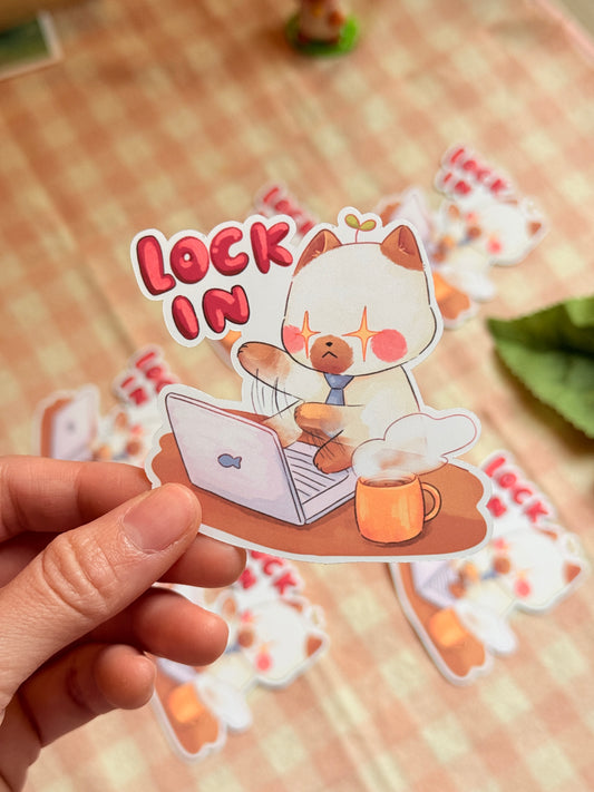 Lock in | Vinyl sticker