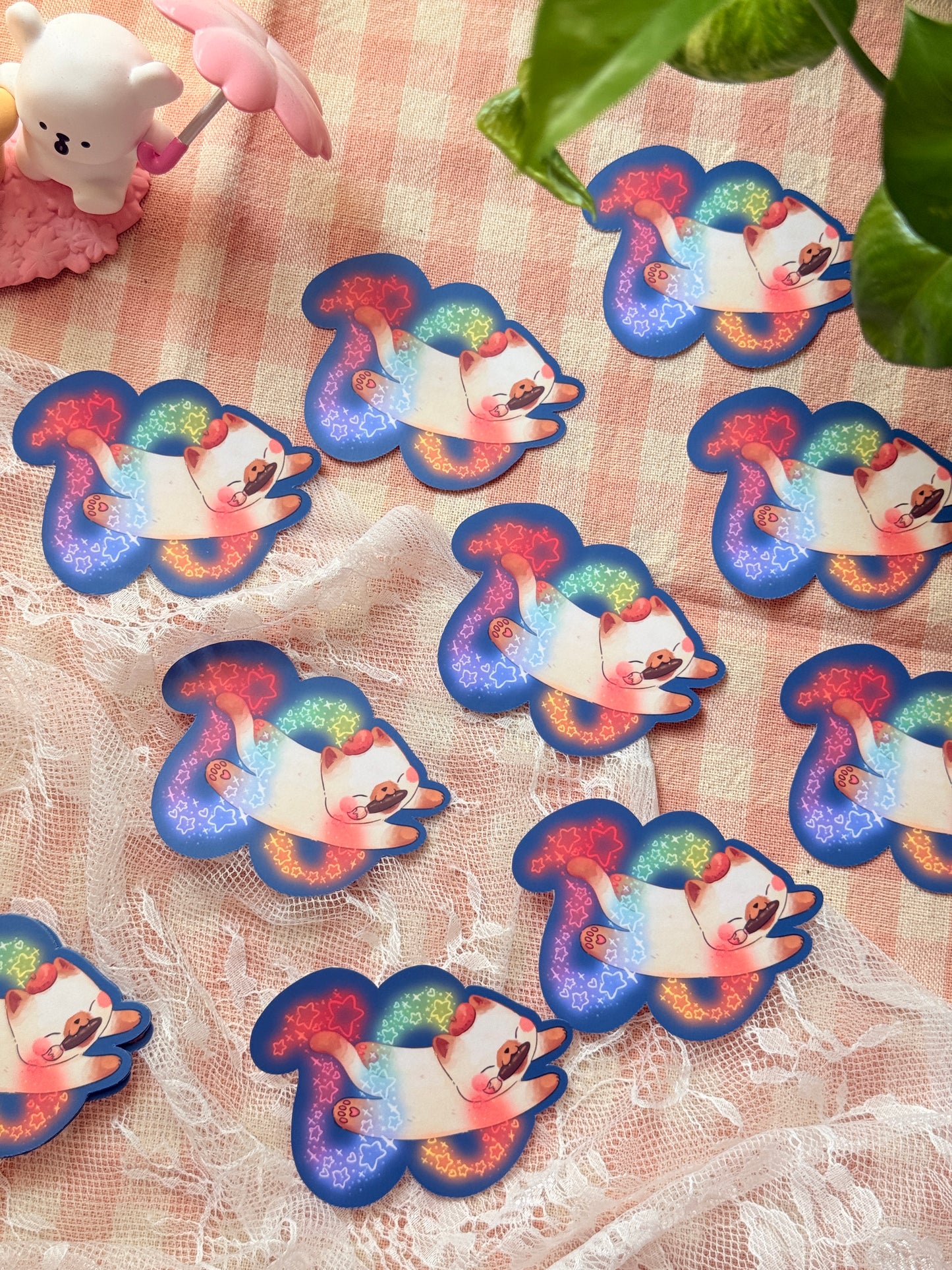 Cat artist | Vinyl sticker