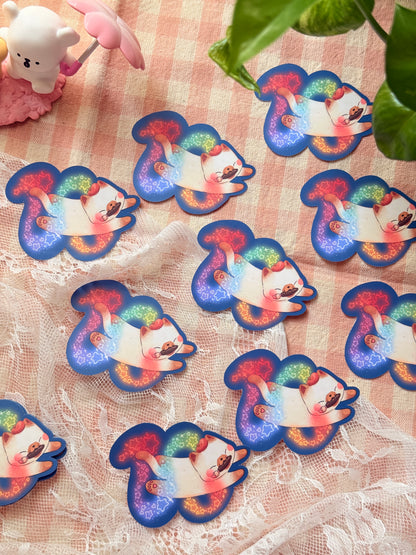 Cat artist | Vinyl sticker