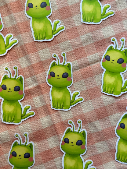 Alien cat | Vinyl sticker