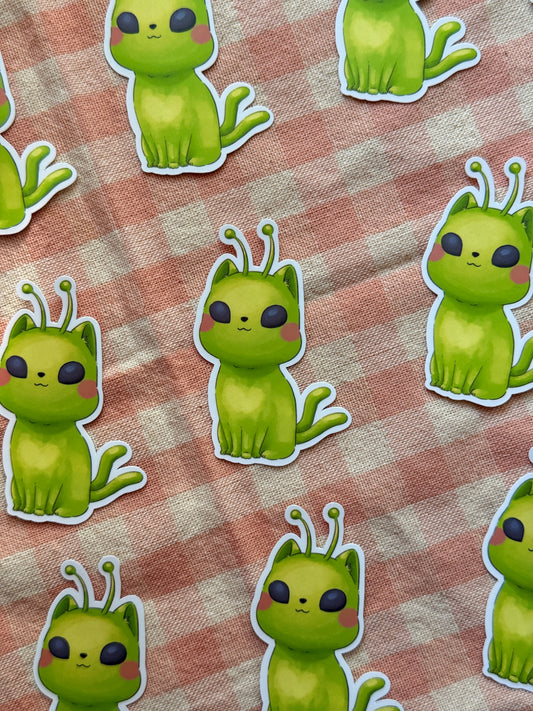 Alien cat | Vinyl sticker