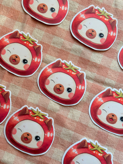 Tomato cat | Vinyl sticker