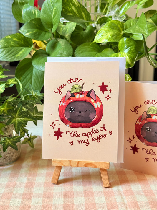 Apple cat | Vday card